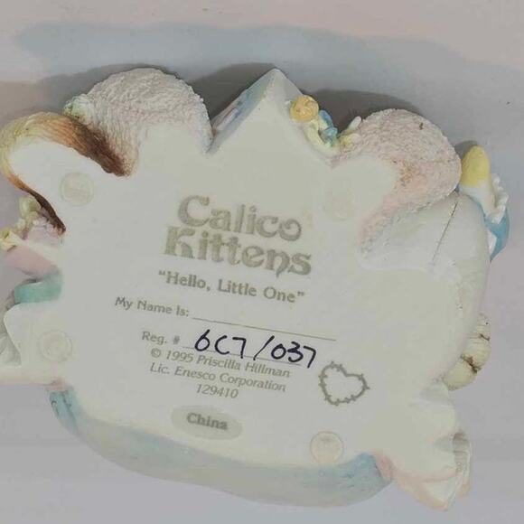 Enesco Calico Kittens "Hello, Little One" ‎ #129410 - Picture 5 of 5